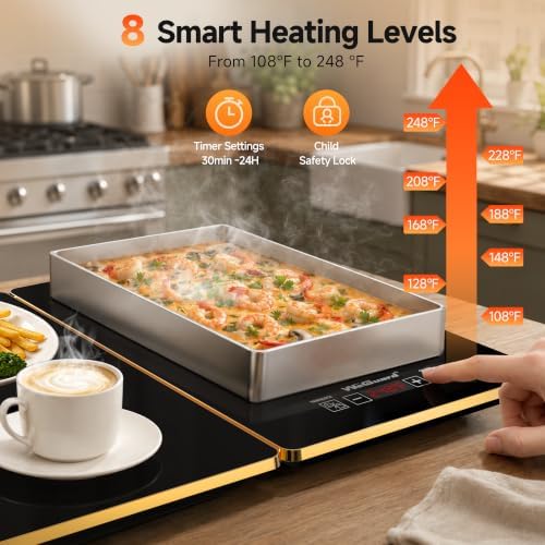 WeGuard Electric Warming Tray, 4-in-1 Food Warmers for Parties Buffet - Image 4