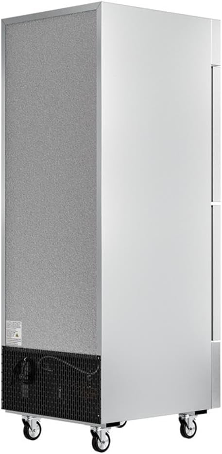 Pemberly Row 29" Commercial Stainless Steel Half Door Reach-in Freezer in Silver