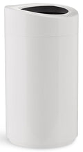 Safco Open Top Trash Can, 14 Gallon Stainless Steel Modern Garbage Can for Indoor Use, White