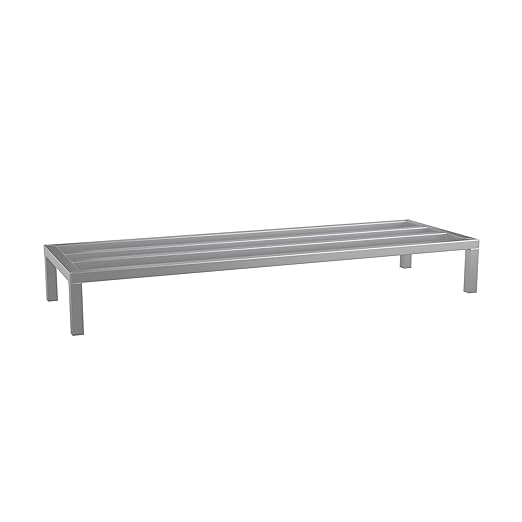 60'' x 20'' x 12'' Aluminum Dunnage Rack - 1740 lb. Capacity
