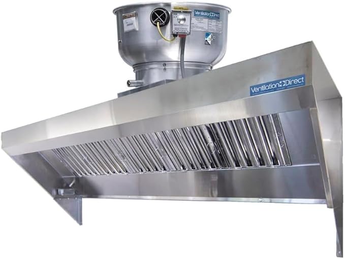 Food Truck Concession Trailer Hood System with Exhaust Fan (10' Hood System with Exhaust Fan)
