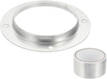 PATIKIL 5 Inch Duct Connector Flange, Metal Straight Pipe Exhaust Flange Duct Mounting Plate for Heating Cooling Ventilation HVAC System, Galvanize Steel