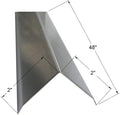 Brushed 304 Stainless Steel Corner Guards, 48" Wall Protectors, 20ga & 16ga, Available in 1/2" to 4", Multi-Pack Options (1, 2, 5, or 10) (5, 2 x 2, 20ga, with Hug Edges)