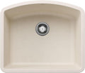BLANCO 443061 DIAMOND SILGRANIT Undermount Single Bowl Kitchen Sink, 24" L X 20.8" W - Soft White