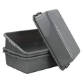 Farmoon 4 Packs 13 L Commercial Bus Tubs, Restaurant Dish Tub, Grey Plastic Wash Basins