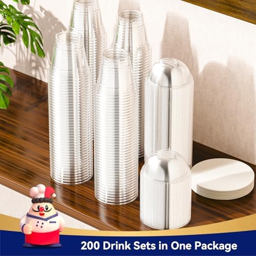 9 oz Plastic Dessert Cups with Lids and Paper Lid Liners 200 Pack - Image 6