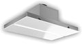 Futuro Futuro IS36SAVONA-WHT Ceiling Mount Range Hood, White, 36x23.6x11 inch, LED Lighting, 4-Speed, 940 CFM, White Glass, 0.5-3.2 Sones, Remote Control