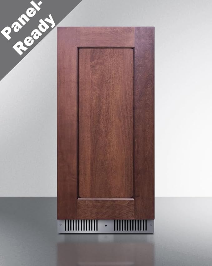 Summit 15 Inch Beverage Refrigerator, 1.7 Cu.ft., Stainless Steel Door and Interior, Shallow Depth Undercounter, Commercially Approved- SDHR1534PNR (RHD, Panel Ready- Panel not Included)