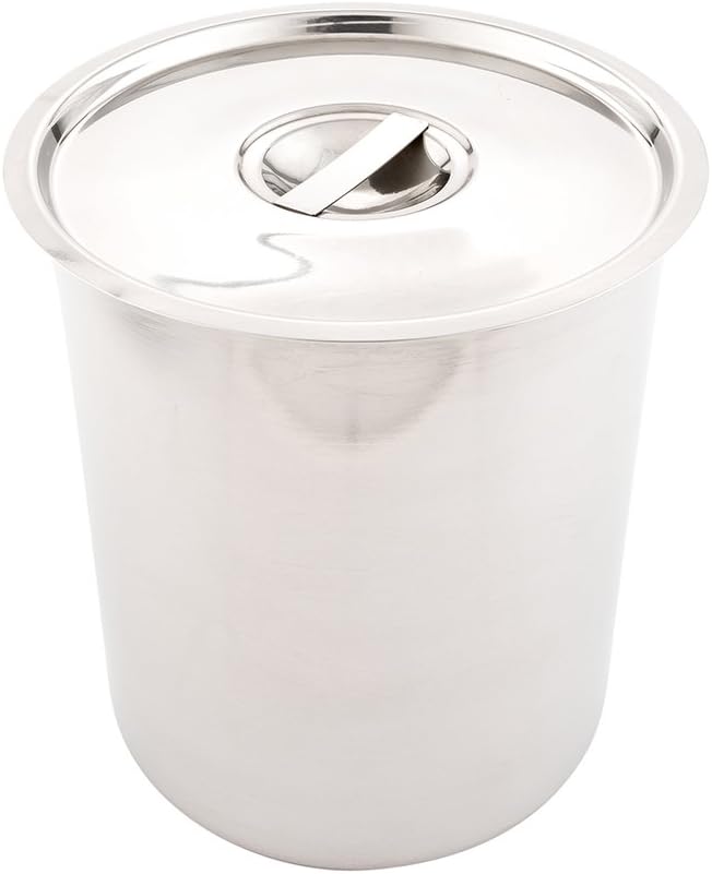 Restaurantware LID ONLY: Met Lux Lid For 8.25 Quart Bain Marie 1 Stainless Steel Lid For Bain Marie Pot - Built-In Handle Pot Sold Separately
