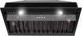Akicon Range Hood Insert 36 Inch, Ultra Quiet, Powerful Suction Built-in Kitchen Vent Hood, Matte Black Stainless Steel Ducted Stove Hood with Dimmable LED Lights, 3-Speeds 600CFM