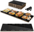 FYY Electric Warming Tray - 4-Panel Food Warmers for Parties Buffet Black by FYY