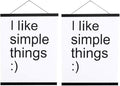 2 Pack Magnetic Poster Hanger Frame, 17x22 17x24 17x31 Light Wood Wooden Magnet Canvas Artwork Print Dowel Poster Hangers Frames Hanging Kit (Black, 17", 2 Packs)