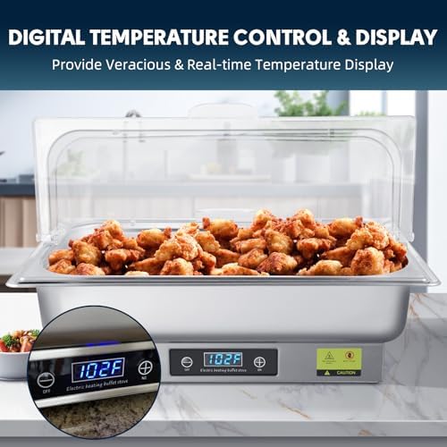 9QT Electric Chafing Dish Buffet Server with Temperature Control - Image 3