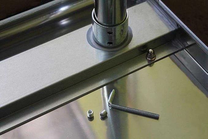 AmGood 48" Long x 36" Deep Stainless Steel Table with Casters