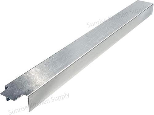 (Pack of 2) Sunrise Kitchen Supply Stainless Steel Heavy Duty 20 Gauge Deep Fryer Joining Strip/Connector (21 5/8"L x 2"W x 1 1/4"H)