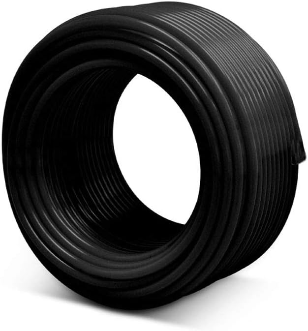 1/4" OD 25 Feet Length Black Tubing for Reverse Osmosis De-ionized Water Filtration Systems, Refrigerators, and Other Appliances (1/4" OD, 25') NSF Certified