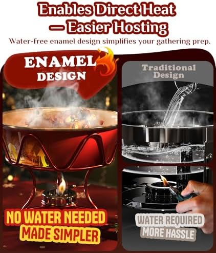 Chafing Dishes for Buffet 4 Pack, [Enameled, Redefined] Food Warmers for Parties Buffet [Water-Free Heating Design] 7QT Chafing Dish Buffet Set, Buffet Servers and Warmers for Any Party - Image 4