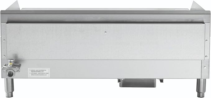 Kratos 36" Wide Commercial Restaurant Gas Countertop Griddle, Thermostatic Controls, 3 Burners, 90,000 BTU Output (29Y-008)