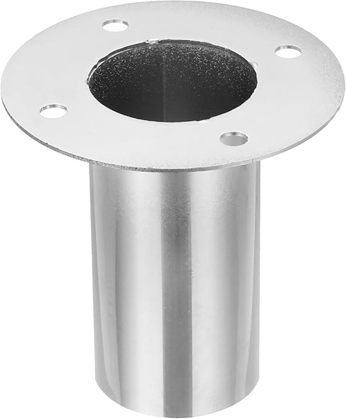 PATIKIL 2" Duct Connector Flange, Straight Pipe Exhaust Flange Stainless Steel Pipe Hose Duct Collar for Heating Cooling Ventilation HVAC System