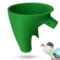 Universal Flour Funnel Attachment for Tilt-Head Stand Mixers (4.5–5 Qt), No-Mess Easy-Pour Baking Accessory, Wide-Mouth Anti-Splash Design, Dishwasher-Safe Tool for Dry & Liquid Ingredients (Green)