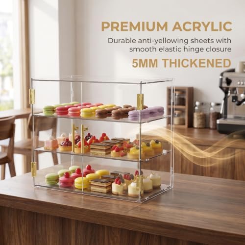 3 Tiers Countertop Bakery Display Case - Image 4