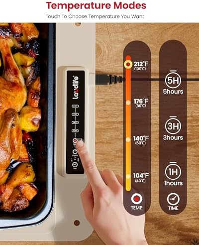 Extra Large Food Warming Mat, XXL 36"x16" Full-Surface Heating - Image 3