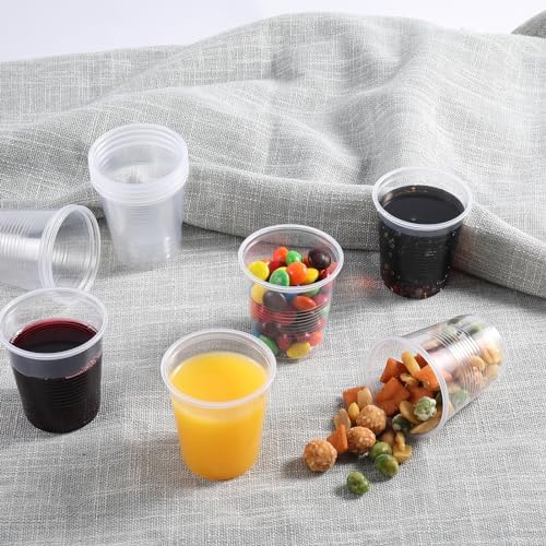JOLLY CHEF 3 oz Clear Plastic Cups, 300 Pack Disposable Mouthwash Cups - Image 6