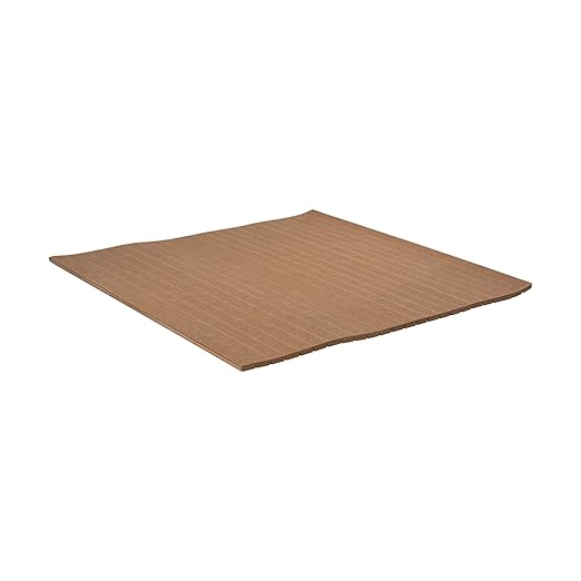 Outwater 4ft Wide x 8ft High x 5/32in Thick Unfinished Maple Veneer Decorative Wall Tambour Panel with 1/2in 30-Degree Groove Slats – Flexible, Customizable, and Easy-to-Install