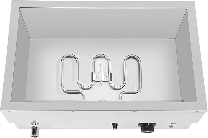 DYNAMI 110V 1500W Commercial Buffet Food Warmer,Large Capacity 5 Pan(1.7Gal+0.8Gal*4) Stainless Steel Electric Countertop Steam Table with Intelligent Thermostat Design,for Parties Buffet Catering