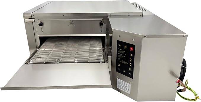 220V 9kW Countertop Conveyor Pizza Oven 18" Commercial Baking Electric Oven for Pizzerias Cafes Fast-food Restaurants