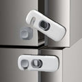 5Pack Child Proof Refrigerator Lock, Fridge Locks for Kids,with Adhesive,Child Safety Locks for Doors, RV Refrigerator, Oven Lock Child Safety Baby Cabinet Locks (Light Gray, 5 Count (Pack of 1))