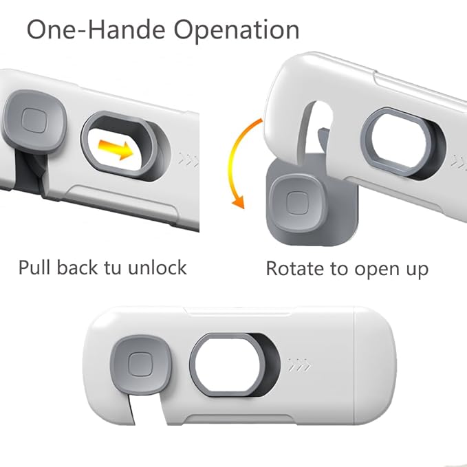 10Pack Child Proof Refrigerator Lock, Fridge Locks for Kids,with Adhesive,Child Safety Locks for Doors, RV Refrigerator, Oven Lock Child Safety Baby Cabinet Locks (Green, 10 Count (Pack of 1))
