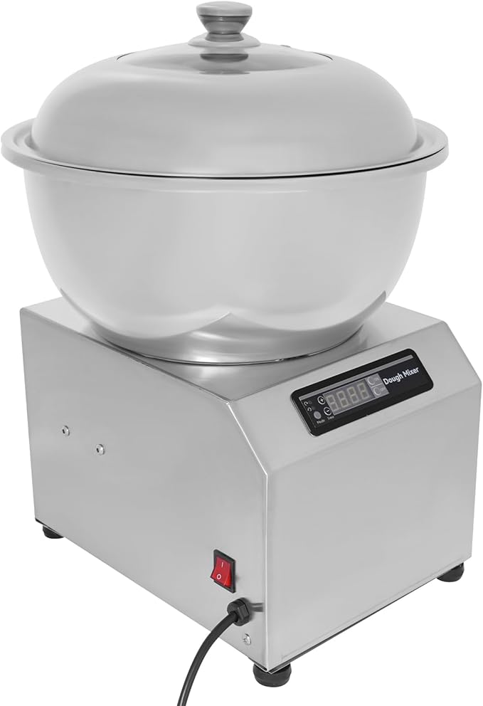Electric Dough Kneading Machine 1500W Dual Rotating Commercial Dough Mixer 16QT Large Capacity Flour Mixing Machine with Touch Control, 0-30Min Timer for Home, Pizzerias, Restaurants