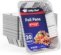9x13 Aluminum Foil Pans (30 Pack) Disposable Foil Pans for Heating by JOLLYCHEF