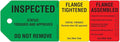 INCOM Manufacturing 3-Stage Flange Management Tags, Heavy Duty All-Weather DuraPly™, Waterproof and Tear-Resistant, 2.75 inch x 7.9 inch, 25 Pack, TG8033PT