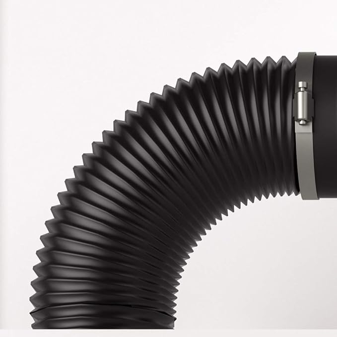AC Infinity Flexible 10-Inch Aluminum Ducting, Heavy-Duty Four-Layer Protection, 8-Feet Long for Heating Cooling Ventilation and Exhaust