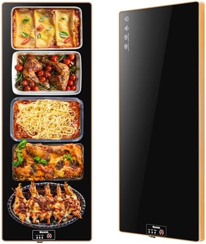Electric Warming Tray,Extralong 40"x12",Tempered Glass Warming Mat for Food by Wanish