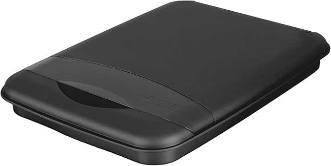 Rev-A-Shelf 35 Quart Garbage Can Lid for Base Kitchen and Bathroom Cabinet, Replacement Plastic Trash Bin Lid Only, Black, RV-35-LID-18-1-40, (2 Pack)