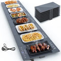 66.7" x 15" Food Warmers for Parties Buffet, 8-in-1 Electric Warming Trays for Buffets Party, Glass Food Warming Mat with 17 Heat Levels & 12H Timer for Family Dinners Catering Gatherings by Unknown