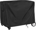 40" Outdoor Prep Table Cover – Fits Royal Gourmet Double-Shelf & Keter Unity 32" Portable Cart – Waterproof 420D Heavy Duty BBQ Bar Cart Cover, Fade Resistant with Vents (Black)