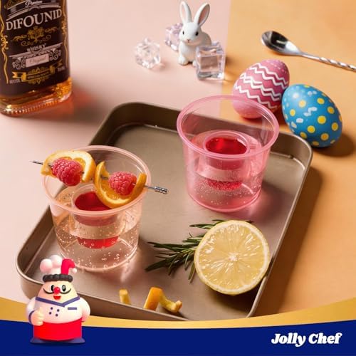 JOLLY CHEF 500 Disposable Bomber Cups, 4oz Clear Plastic Shot Glasses - Image 7