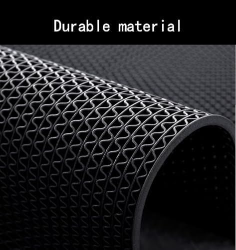 PVC Drainage Floor Mat Non-Slip Commercial Wet Area Mat for Outdoor and Indoor Restaurant Kitchen Bar Swimming Pool Splash Matting Water Drain Flooring Mat (Black, 3FTX16.4FT)