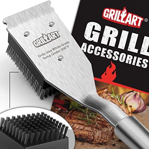 GRILLART Grill Brush and Scraper Replacement Head - 2PCS - Image 2