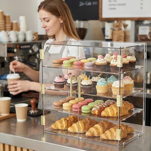 4 Tiers Countertop Bakery Display Case - Image 2