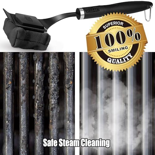 GRILLART SteamWizards Grill Brush Bristle Free Outdoor 17” No-Wire Cleaning - Image 7