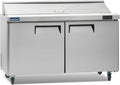 ICECASA 60" W Commercial Refrigerator Sandwich&Salad Prep Table single Door Stainless Steel Counter Fan Cooling Refrigerator with 16 pans-60 Inches for Restaurant, Bar, Shop, etc