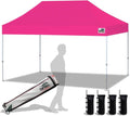 Eurmax USA 10'x15' Pop Up Canopy Tent Commercial Instant Canopies with Heavy Duty Roller Bag,Bonus 4 Sand Weights Bags (Pink)