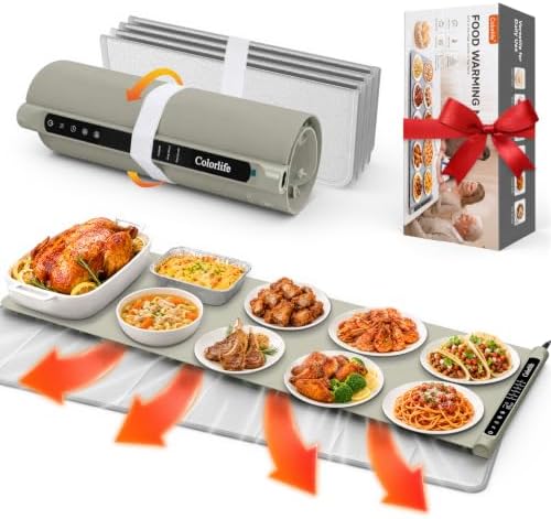Warming Mat for Food, Electric Warming Tray with Heat-Resistant Pad-XXL KK by WELCOME