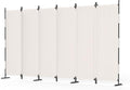 6 Panel Room Divider,6ft Folding Screen Portable Wall Partition Room Divider with 4 Metal Feet,Privacy Screen Indoor Doubles as a Cubicle Wall,Suitable for Bedroom Dressing Room Office