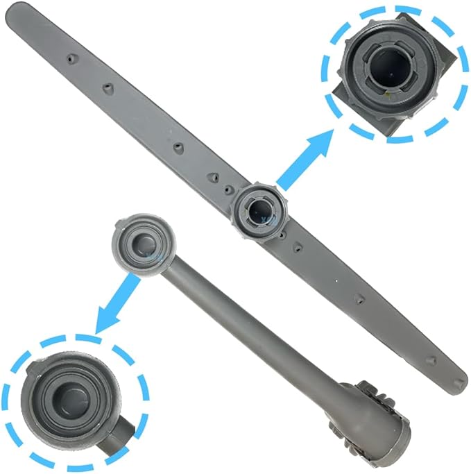 DD82-01319B Middle Nozzle (19.3in) with Manifold For Samsung Dishwasher Spray Arm Assembly - Fit DW80K5050 series (Match DD82-01318A Upper Dishrack